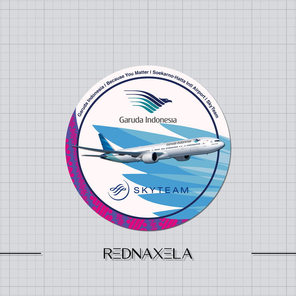 

Stiker Vinyl Garuda Indonesia Aircraft Model with Batik Pattern