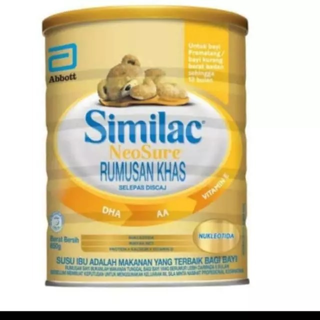 Susu Formula Similac GOLD Neo Sure Neosure Khusus Baby Bayi Premature Kurang Berat Badan 850g