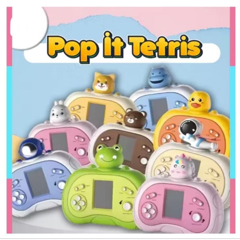 Pop It Tetris Mainan Pedal Elektronik