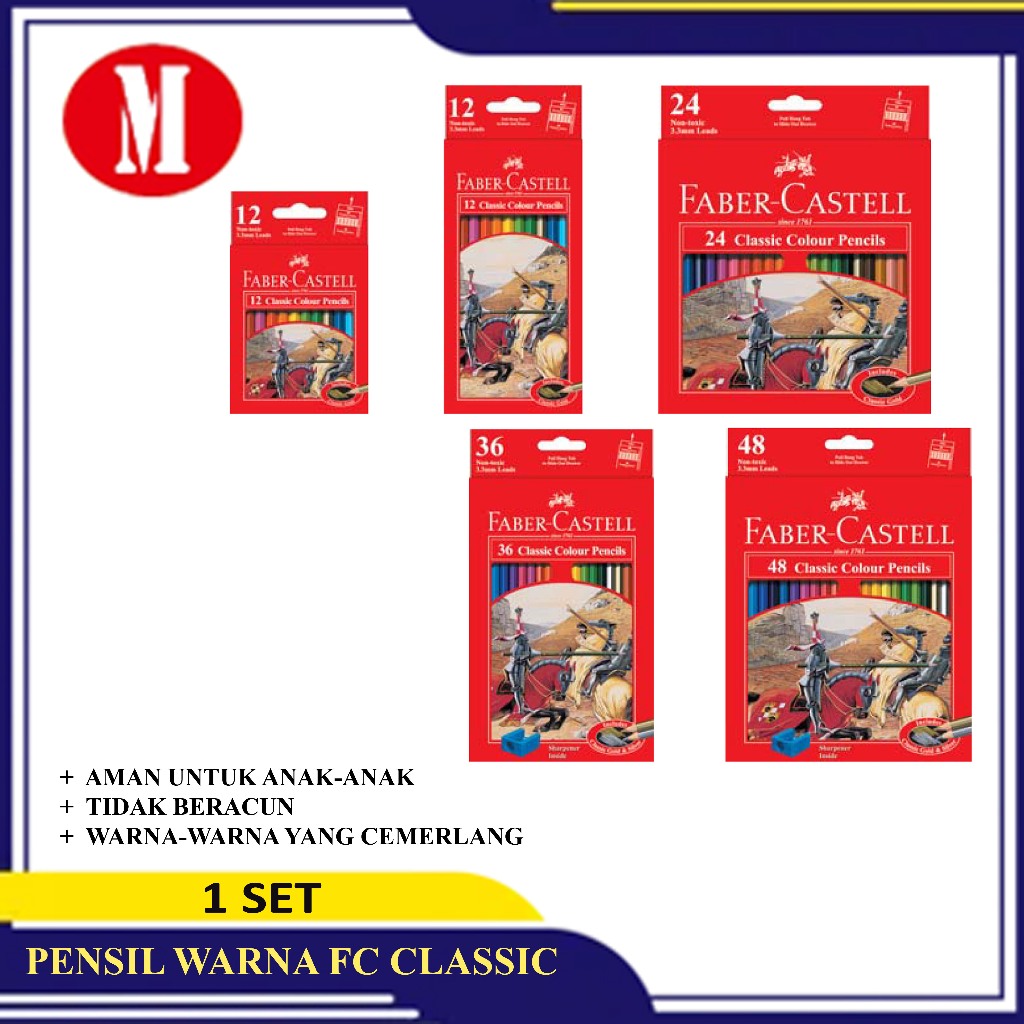 

Faber Castell Pensil Warna Classic Ukuran Panjang