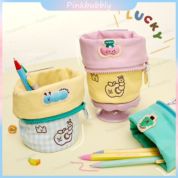 

Al Pinkbubbly.ReadyTempat Pensil Yang Bisa Dilipat Tas Pena Tempat Pena Kreatif Tas pulpen lucu Tas