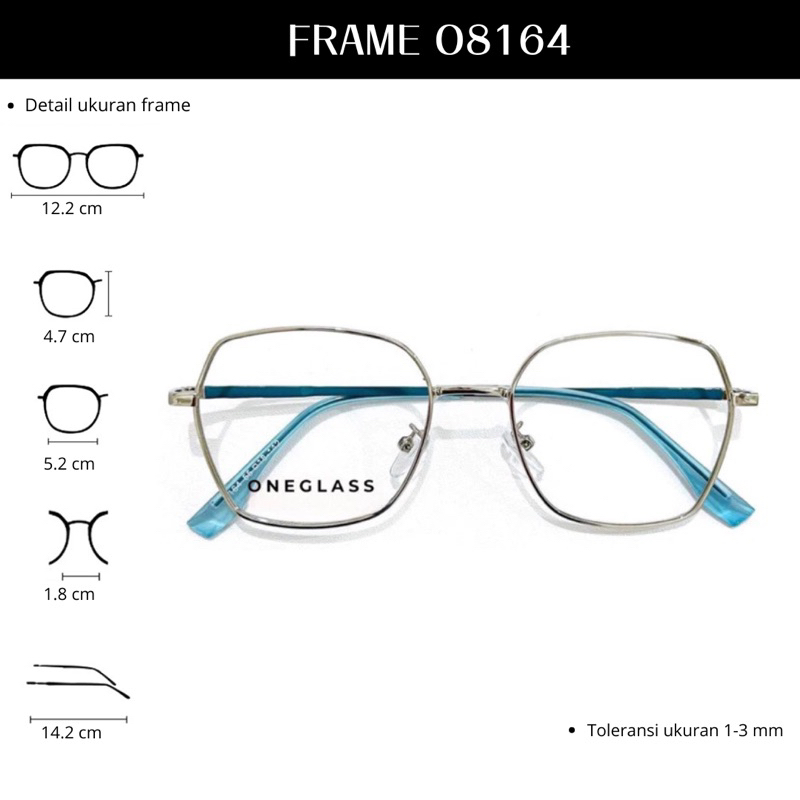 𝗢𝗻𝗲𝗴𝗹𝗮𝘀𝘀 - Frame Kacamata O8164 Unisex