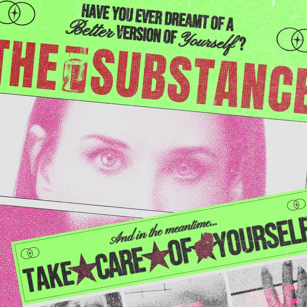 

TRINGCAT - Sticker Film The Substance Hologram Laminated | Sticker Laptop | Decorative Sticker | Fan Merch Movie