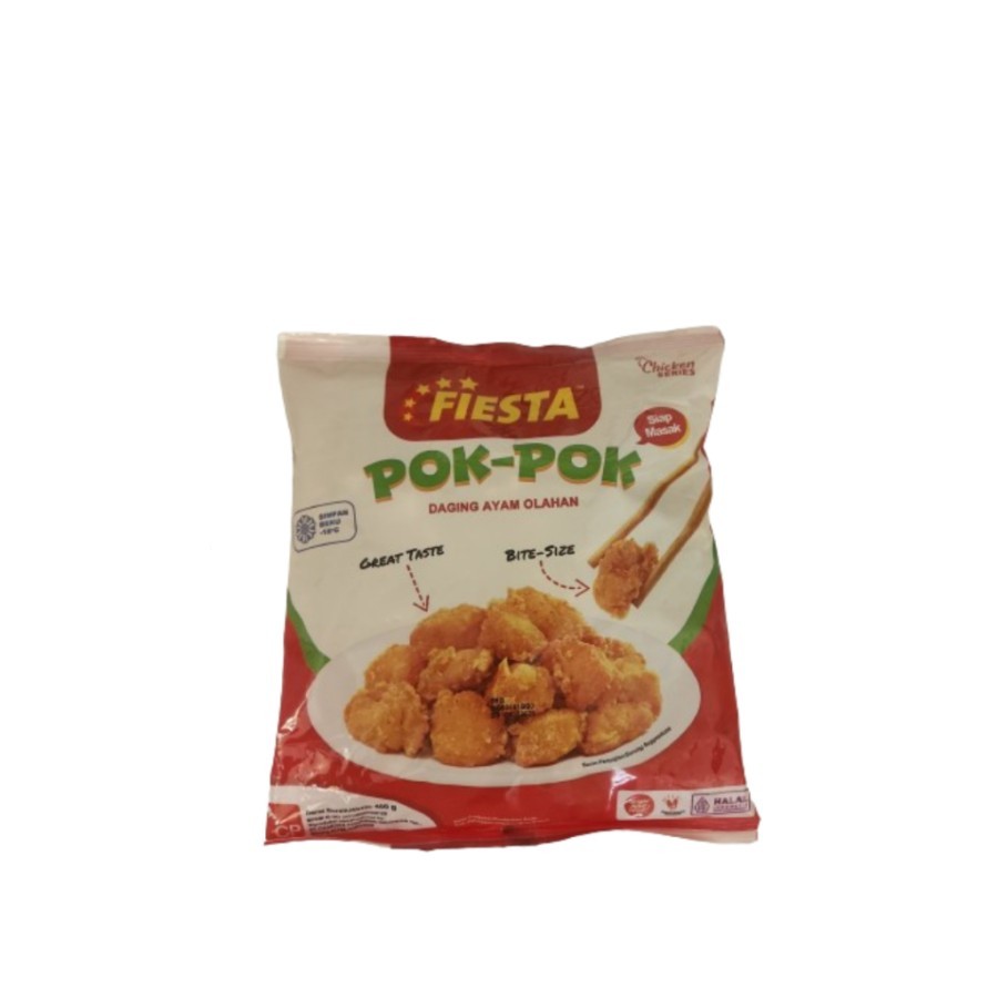 

Fiesta Chicken Pok Pok 400gr | Daging Ayam Pop Corn Kecil Siap Goreng