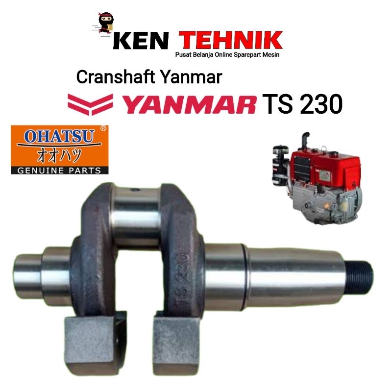 Kruk As Mesin Diesel Yanmar TS 230 / Cranshaft Yanmar TS 230