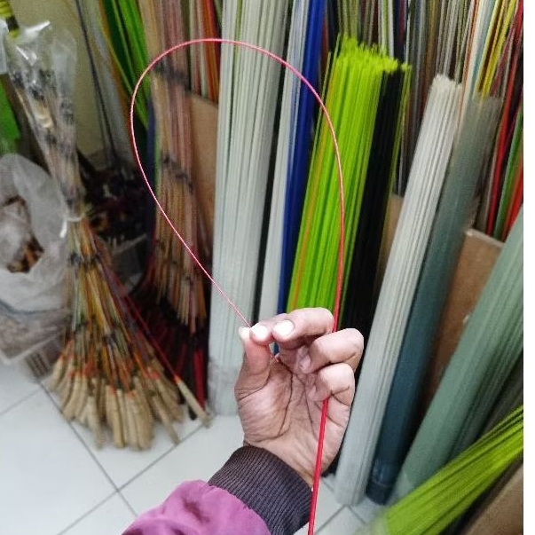 fiber bahan joran wader nilem uceng super lentur joran moyeg