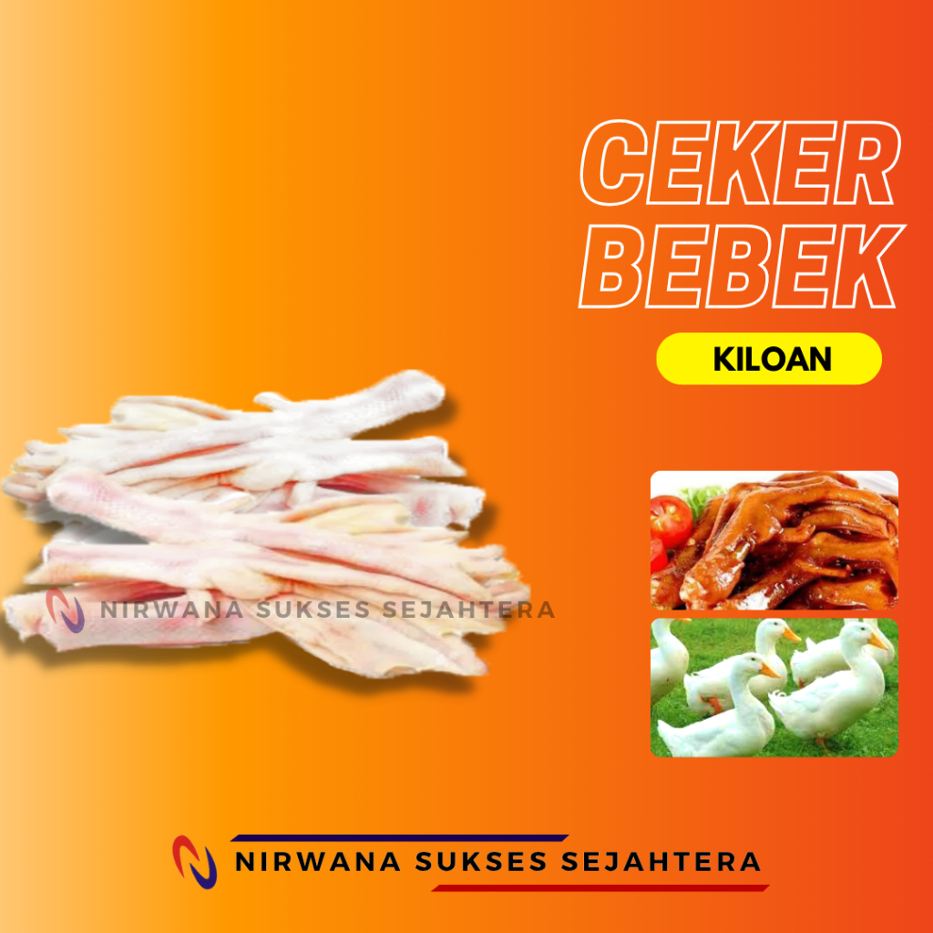 

KAKI, CAKAR, CEKER BEBEK PEKING / PEKING DUCK FEET (KILOAN)