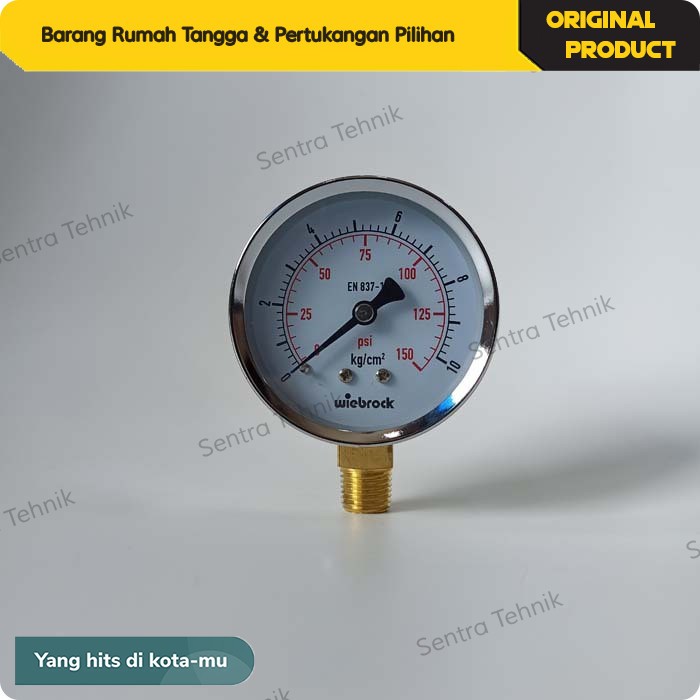 Pressure Gauge Manometer Boiler Setrika Uap