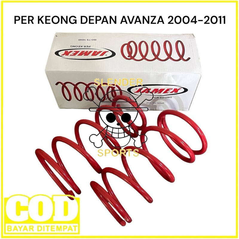 PER KEONG DEPAN AVANZA XENIA JAMEX - COIL SPRINGS JAMEX AVANZA 2004-2011