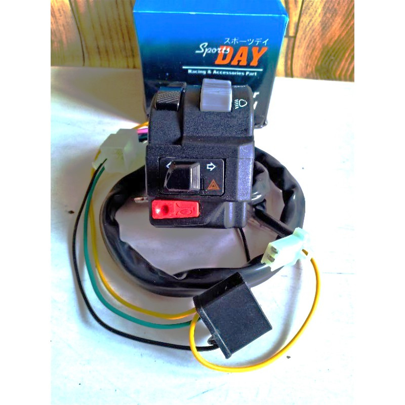 Holder Kiri Vixion Saklar fungsi Hazard NVL Variasi