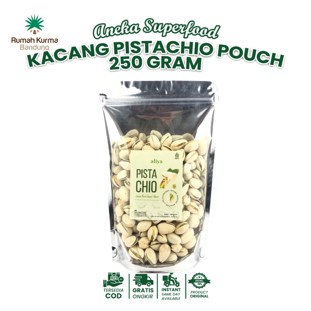 

PISTACHIO KACANG FUSTUK ORIGINAL ORGANIK PREMIUM GRADE A | OLEH-OLEH HAJI DAN UMROH