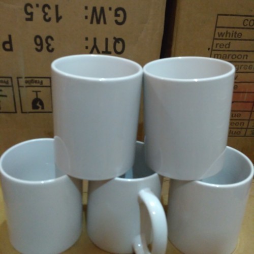Mug Polos Putih Coating lokal(A2) minimal order 36 pcs
