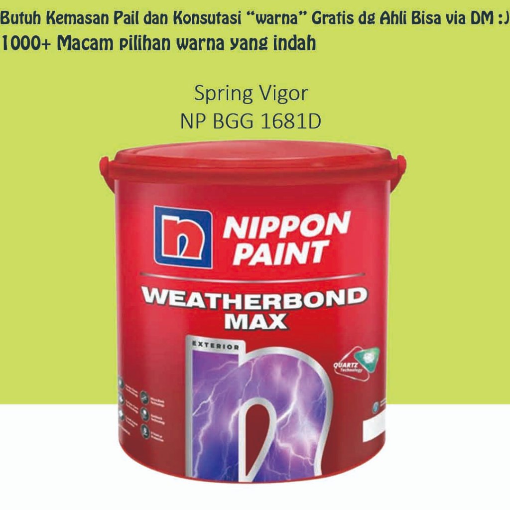 Nippon Weatherbond Max 2.5L - Spring Vigor NP BGG 1681D (Tinting)