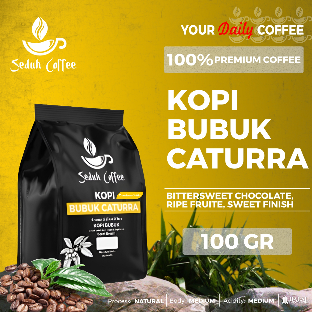 

SEDUH- Bubuk Kopi import Catura Aroma & Rasa Khas 100gr