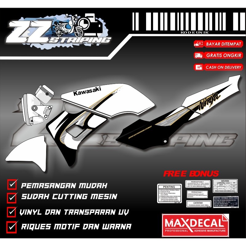 STRIPING VARIASI MOTOR NINJA KISS (bisa request)
