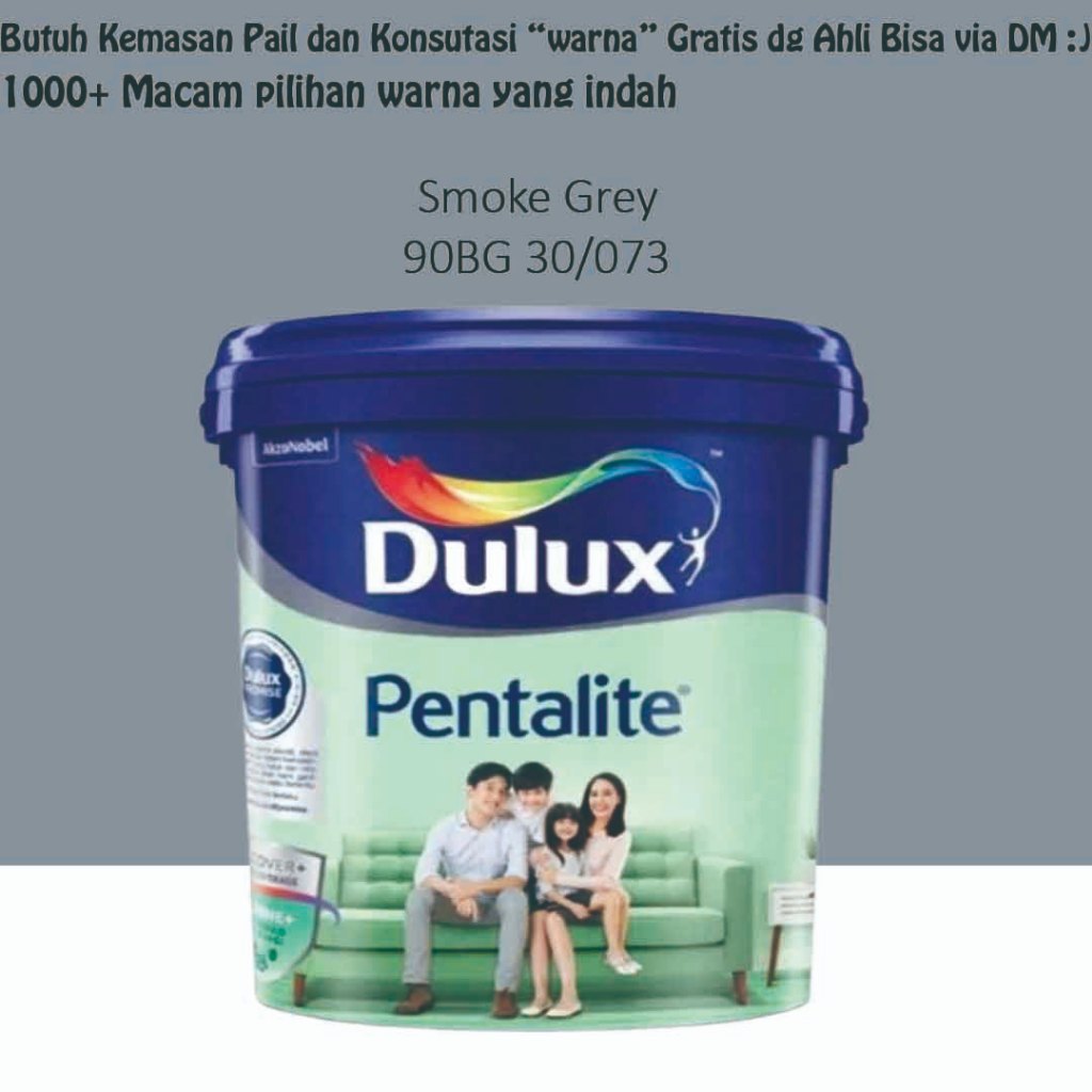 Dulux Pentalite Antibac 2.5L - Smoke Grey 90BG 30/073 (Tinting)
