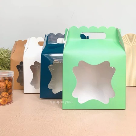 

Box Dus Hampers Toples Kue Cookies - Handle 2 Jar 18 x 9 x 15 cm