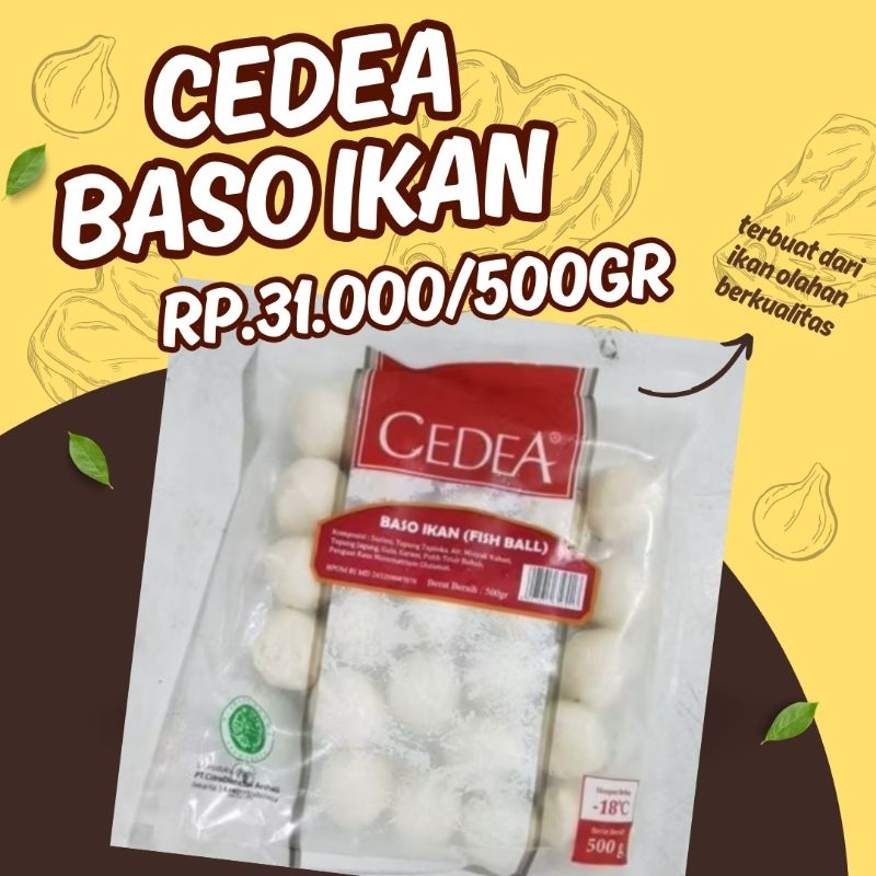 

Cedea Baso Ikan 500gr