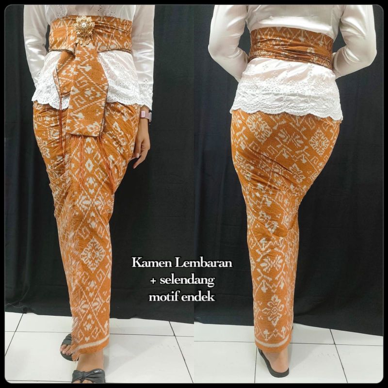 Kamen Endek Lembaran+Selendang