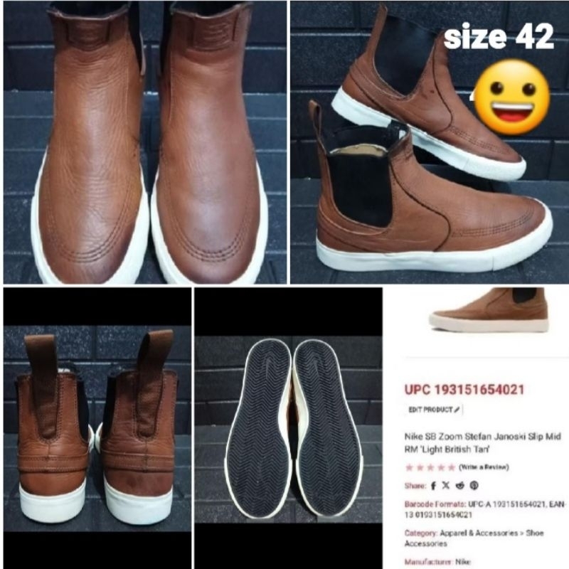 sepatu boot thrift / second merk size 42