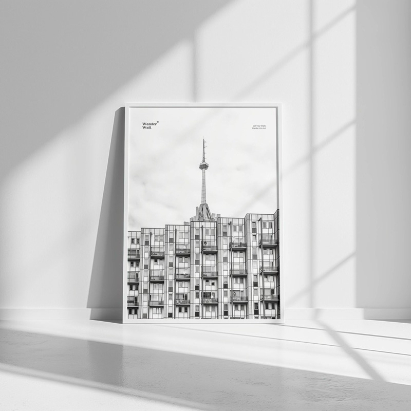 Poster dinding aesthetic | Frameblock ukuran 30x40 | Poster dinding hitam putih