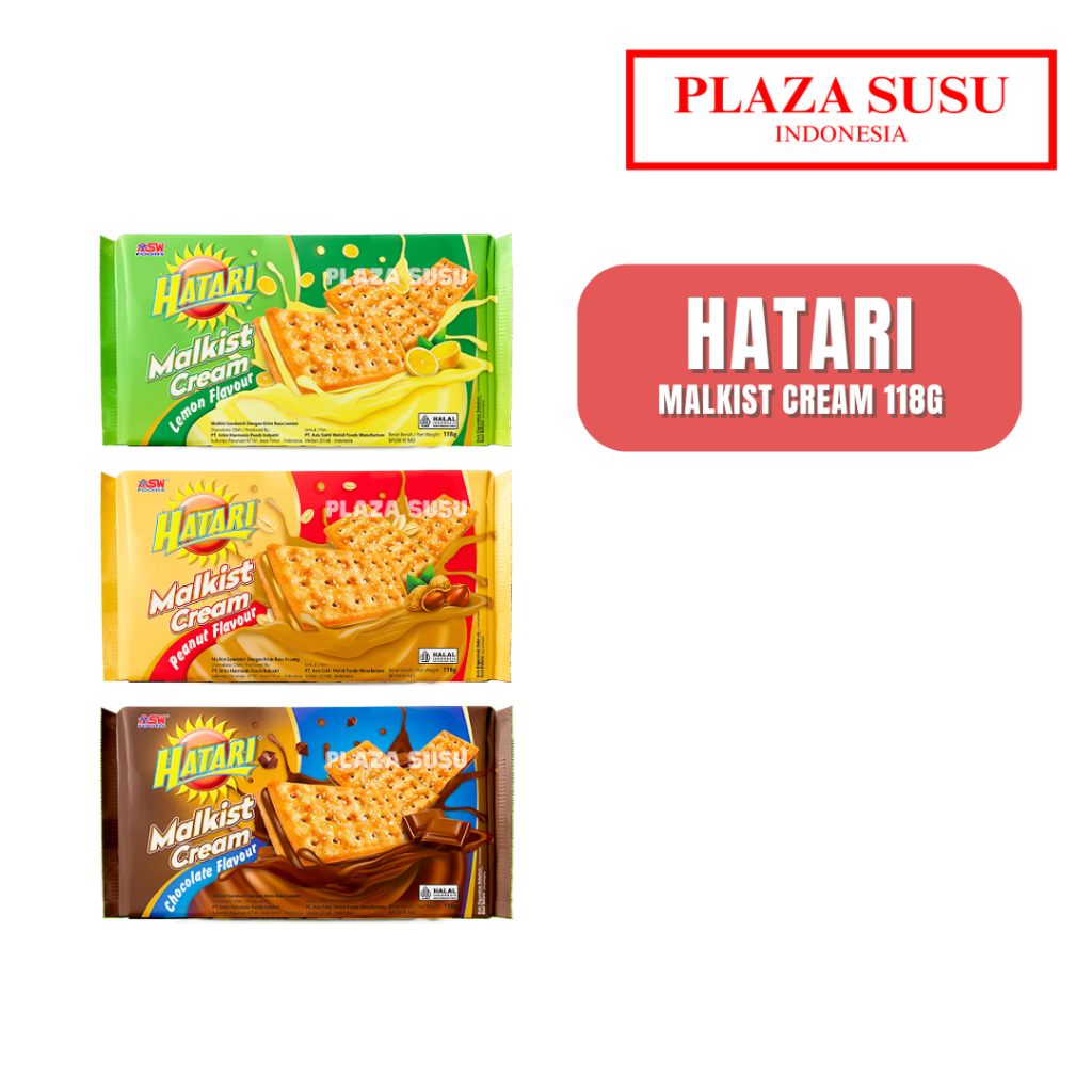 

CAMILAN HATARI MALKIST CREAM CHOCOLATE LEMON PEANUT BISKUIT 118G COPKLAT BISCUIT HATARI