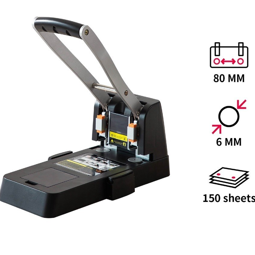 

DELI - E0150 Pembolong kertas heavy duty 1 punch 150 sheets tekanan lebih ringan