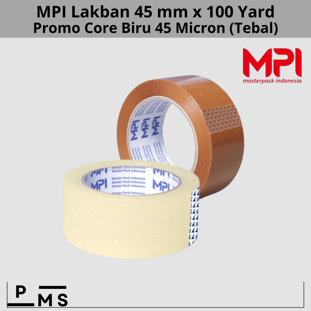 

PROMO Lakban Bening MPI 100 Yard - Lakban Cokelat MPI 100 Yard 45 MICRON (TEBAL)