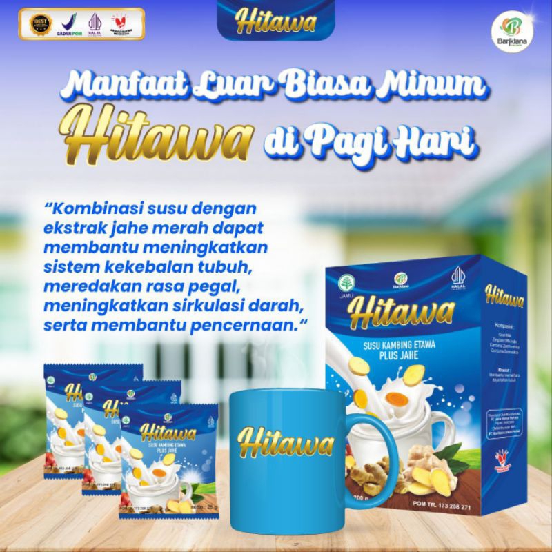 

Susu Kambing Etawa plus Jahe Kemasan 1kg ( 40sachet ) HITAWA