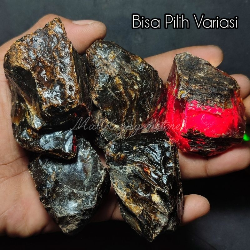 batu getah katilayu / bongkahan amber katilayu / bahan batu akik katilayu amber