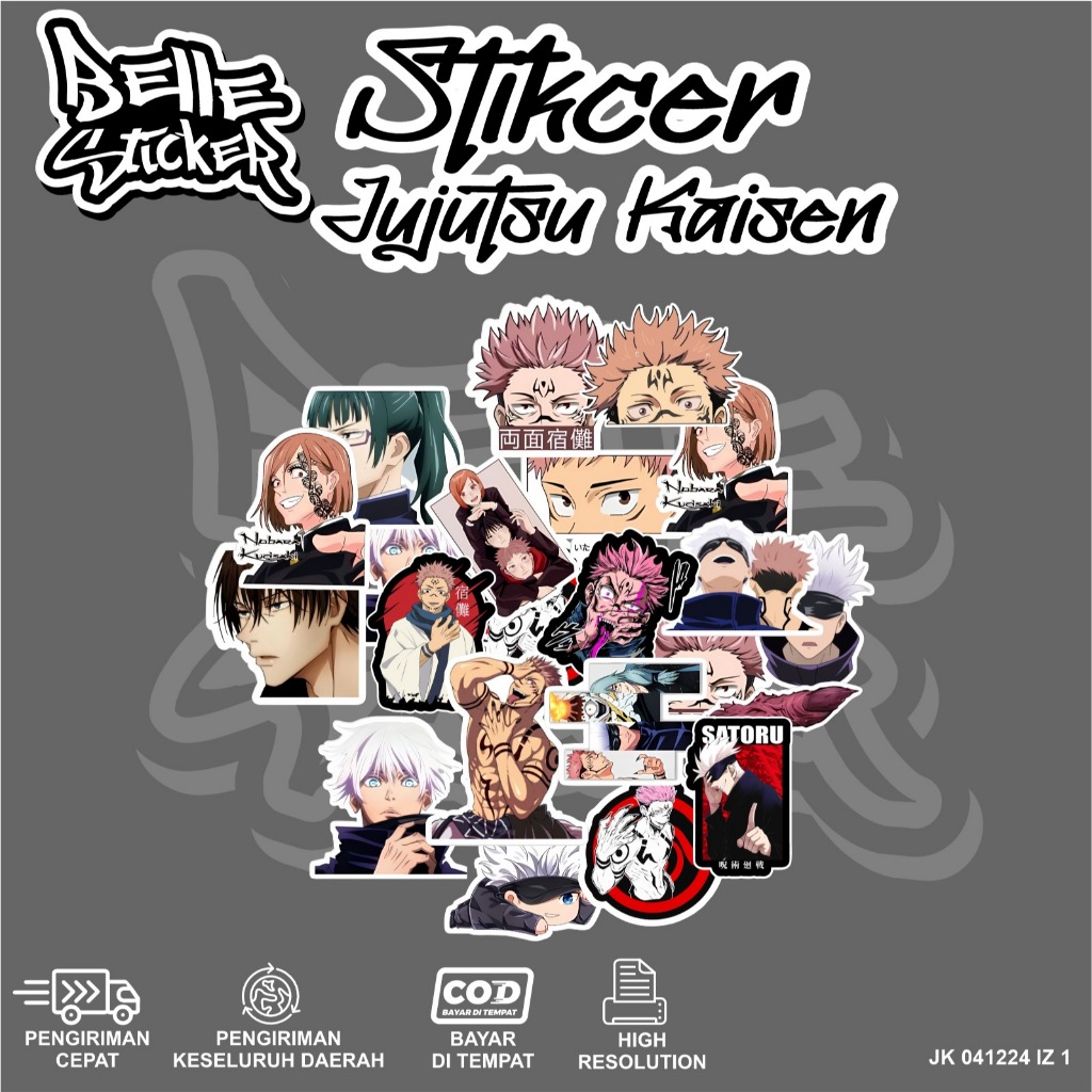 

Stiker Jujutsu Kaisen Waterproof Sticker Lucu Aesthetic Hiasan Laptop Tumbler Case Hp Stiker Laptop