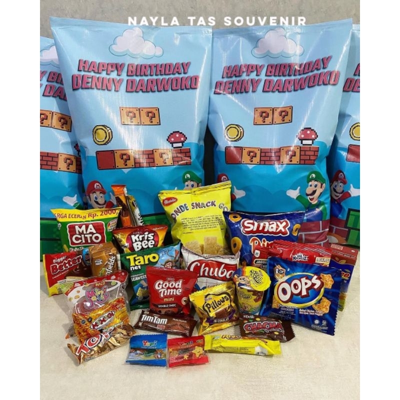 

GIANT POUCH SNACK JUMBO UK.35x60 CM/POUCH SNACK ULTAH RESLETING