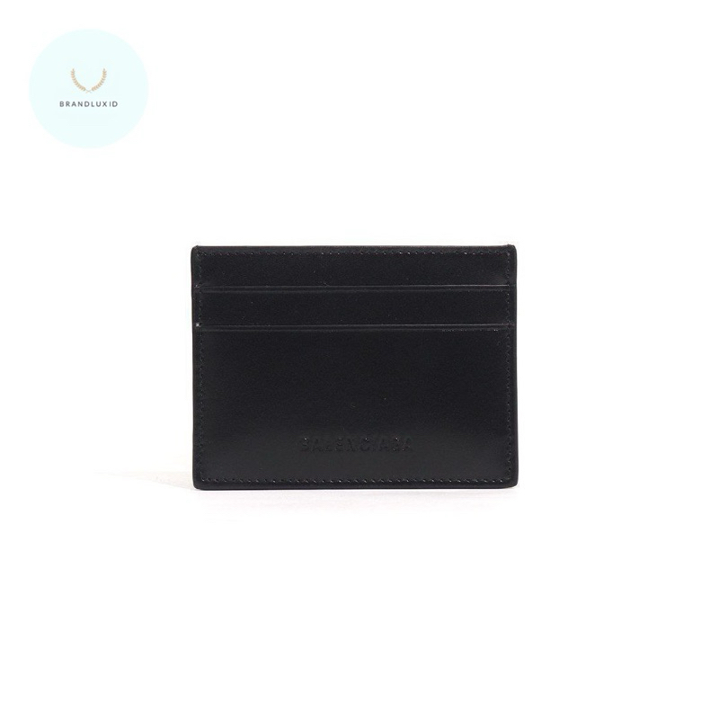 Balenciaga Card Case Logo All Black