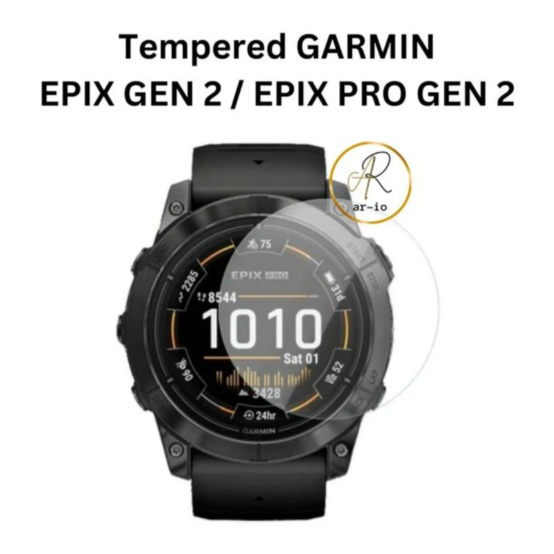 Tempered Garmin EPIX GEN 2 PRO2 PRO glass kaca antigores screen guard bulat pelindung layar LCD smar