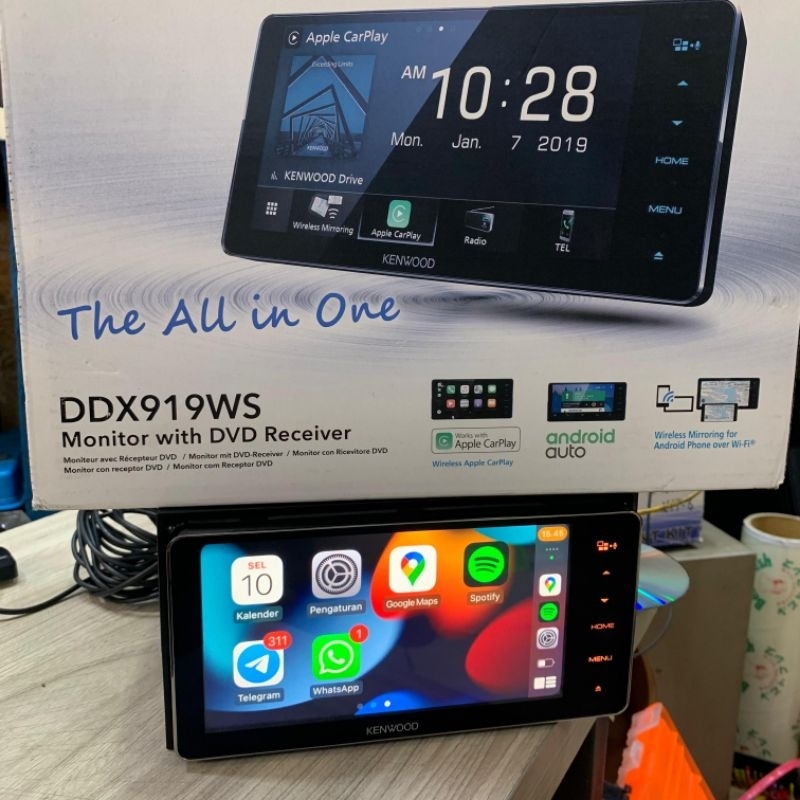 Head unit Kenwood DDX 919 WS Wireles carplay Android auto