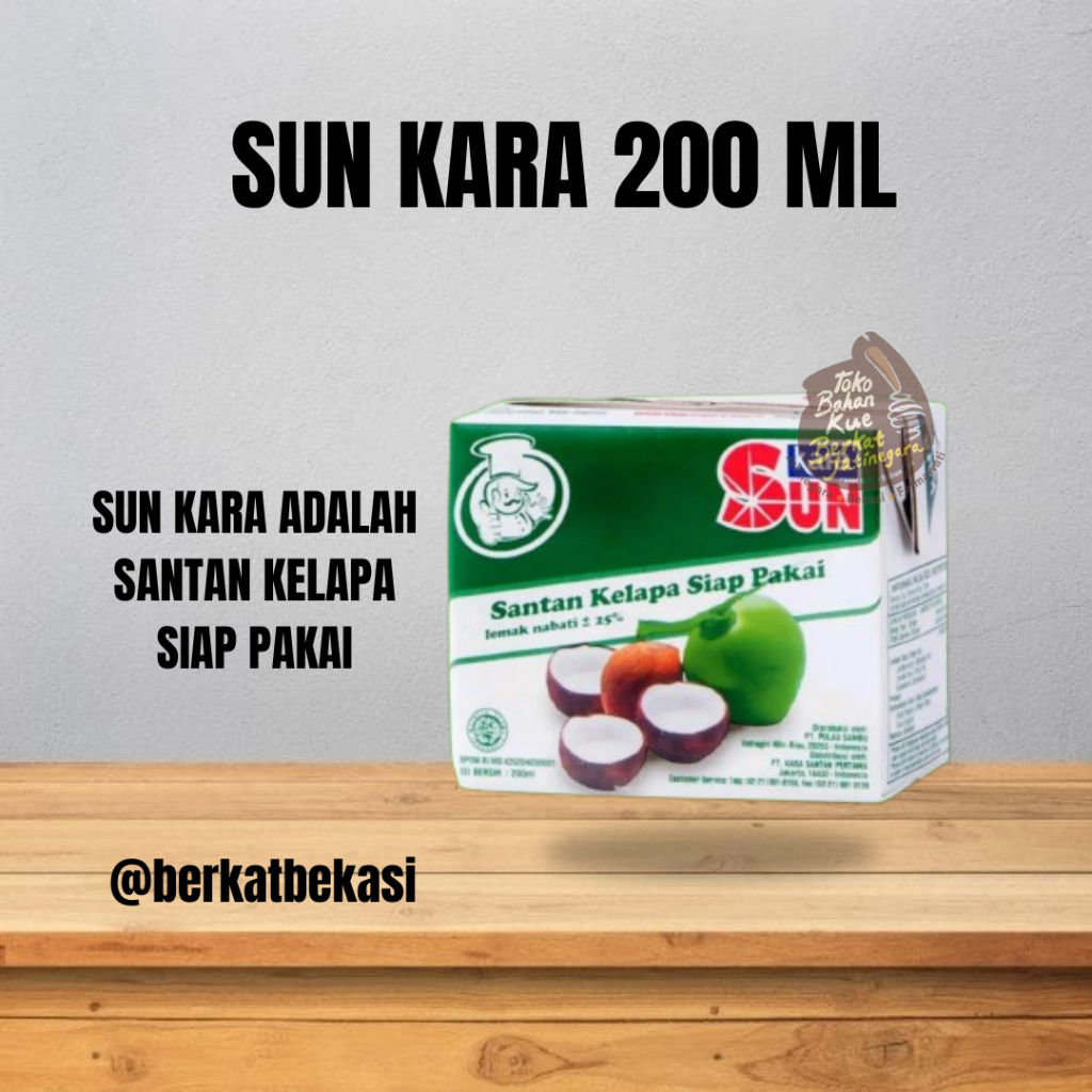 

SUN KARA SANTAN KELAPA 200 ML / SANTAN KELAPA SIAP PAKAI