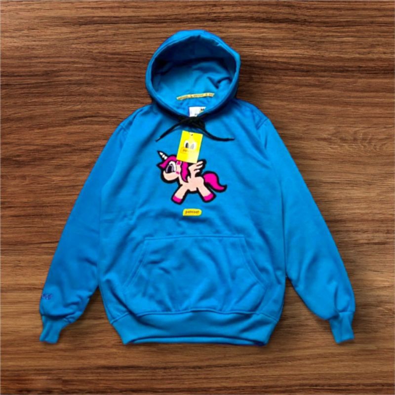 HOODIE PANCOAT BLUE UNICORN BORDIR