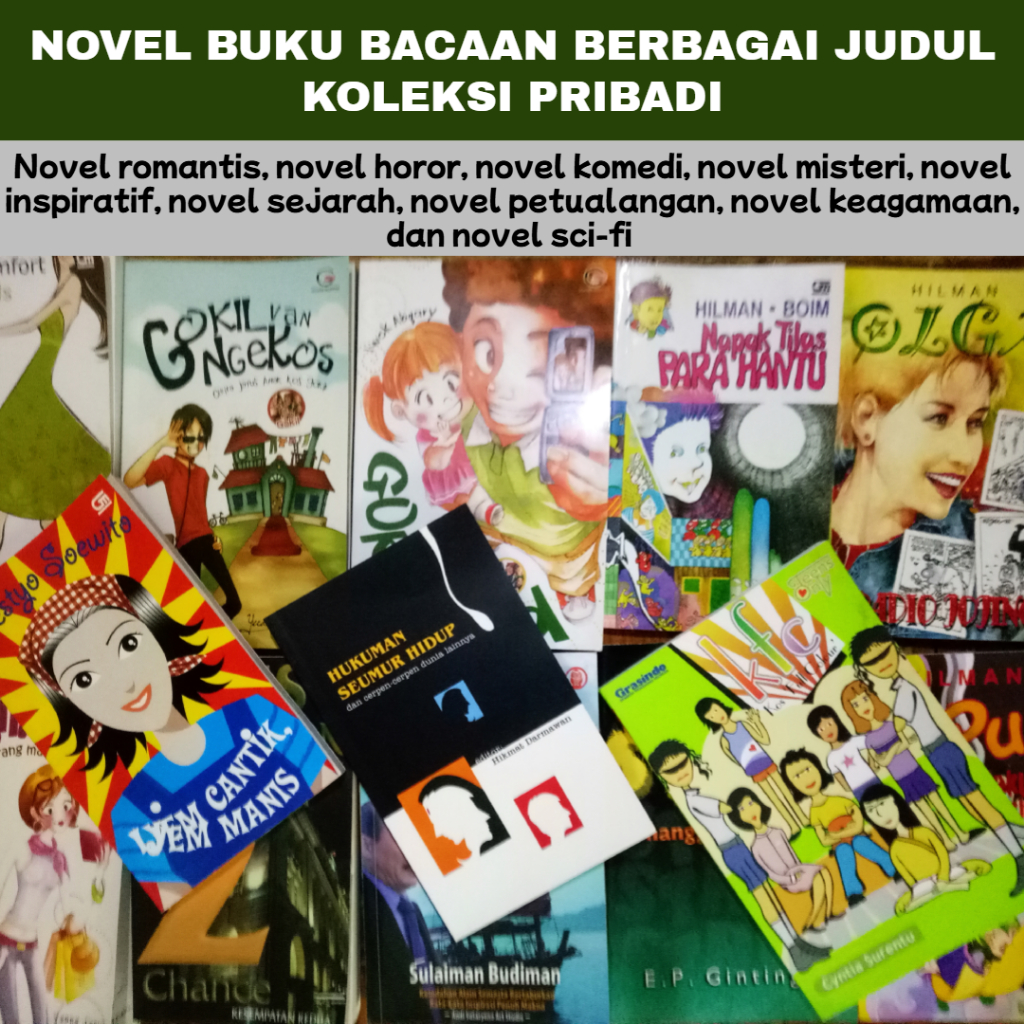 

Novel Buku Bacaan Berbagai Judul Koleksi Pribadi