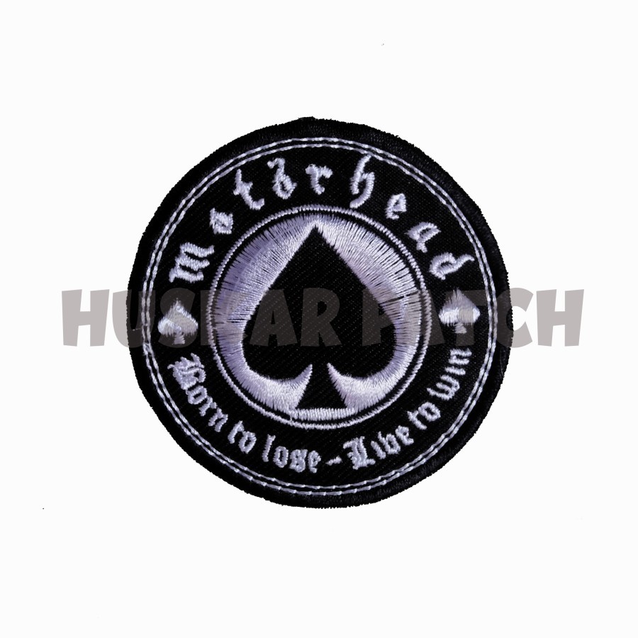 Patch Emblem bordir jahit Band Motorhead Uk 7,5cm Aksesoris Patches Band Rock Metal 90s