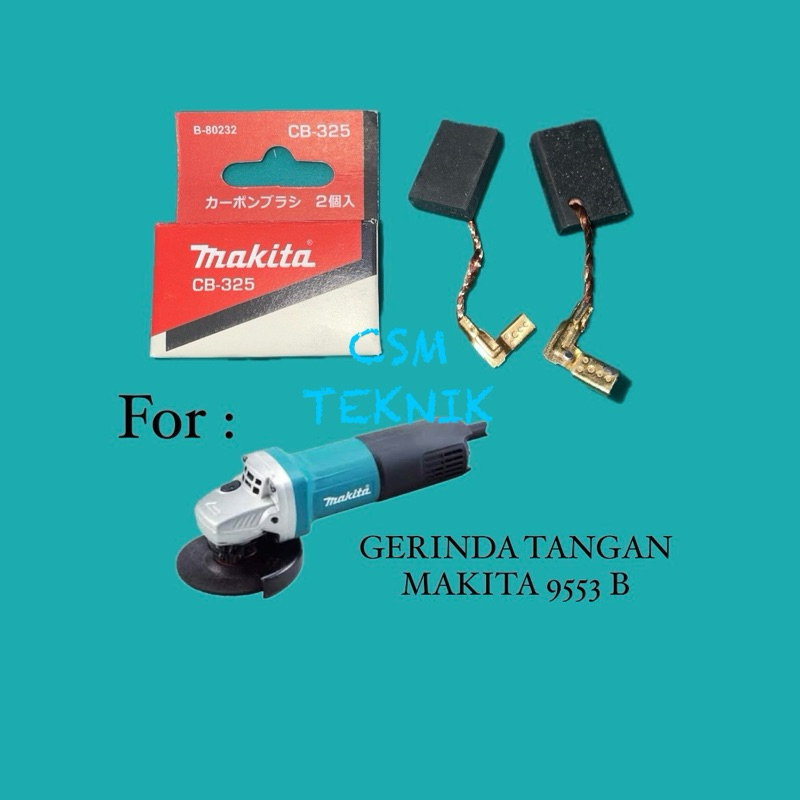 CARBON BRUSH ARANG MESIN GERINDA TANGAN MAKITA 9553 B ORIGINAL ARANG MESIN GERINDA TANGAN 4INCH MAKI