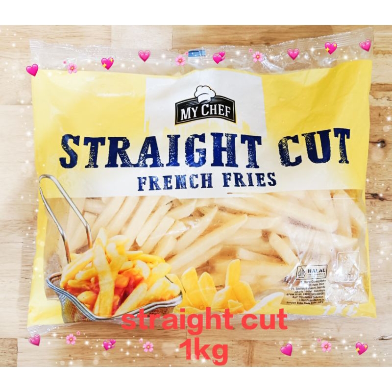 

My Chef Straight Cut French Fries 1 kg /Kentang straight cut
