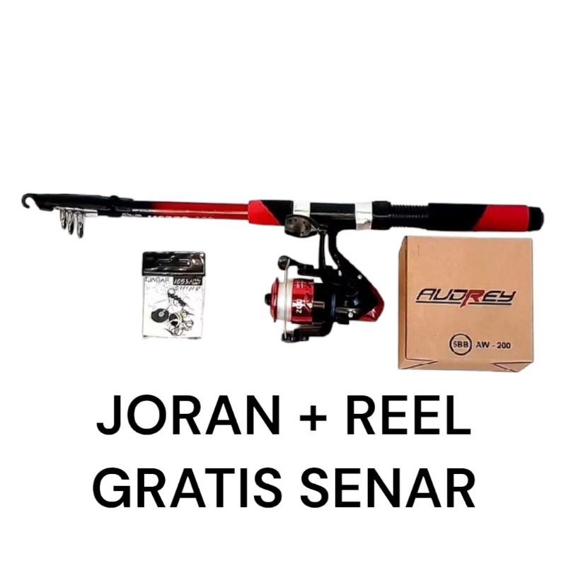 Set Joran Pancing Antena 150cm Telescopic
