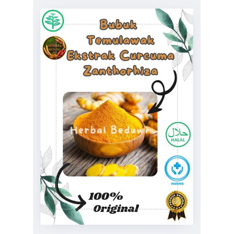 

Bubuk / Serbuk Temulawak Terbaik || 100 Gram || 100% Alami