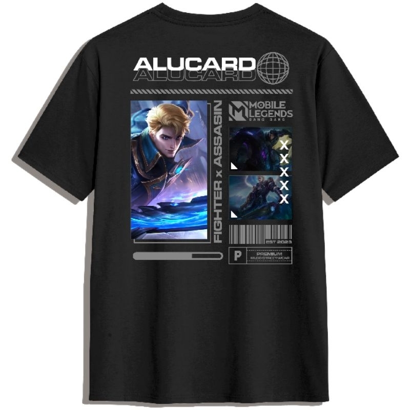 KAOS HERO MOBILE LEGEND FIGHTER ALUCARD//LENGAN PENDEK