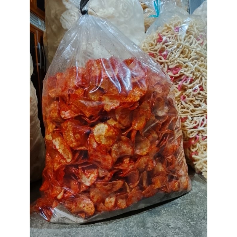 

keripik singkong pedas manis lengket