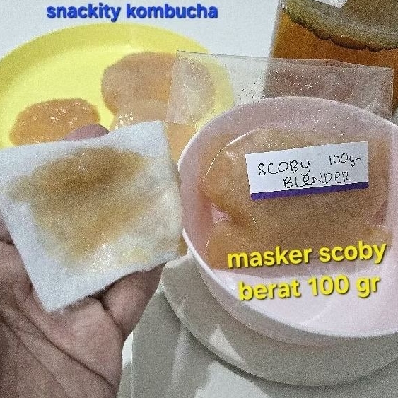 Masker Scoby Kombucha / Scoby gel Kombucha / Scoby Kombucha 100 gr