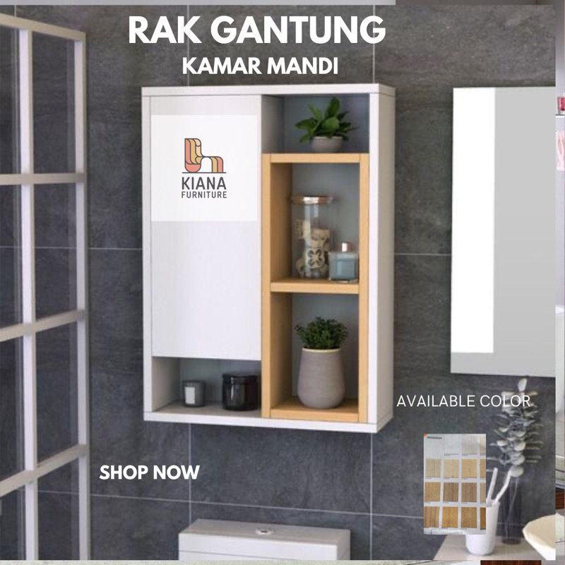 Kiana Furniture Rak Gantung Kamar Mandi
