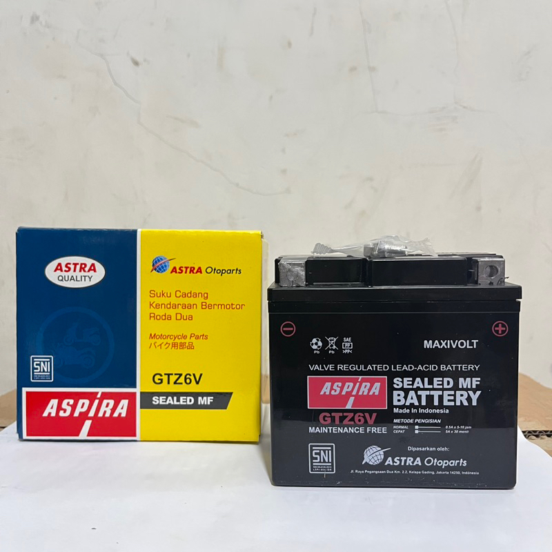 Aki Motor Vario 125, Vario 150, PCX, ADV Beat CBS-ISS, Genio CBS-ISS Astra Aspira GTZ6