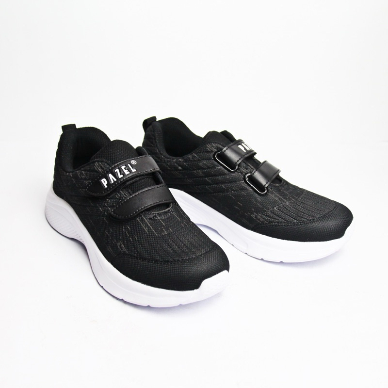 Sepatu anak laki-laki/perempuan hitam putih ukuran (34-38)