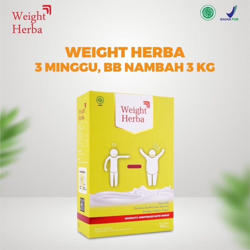 

Weight Herba Original - Solusi Sehat Cepat Berat Badan Ideal Susu Kambing Nutrisi Tingkatkan Nafsu Makan - 1Box Isi 200Gram